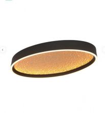 Bormes plafon owal led 42W 4200lm 3000K czarno/złoty